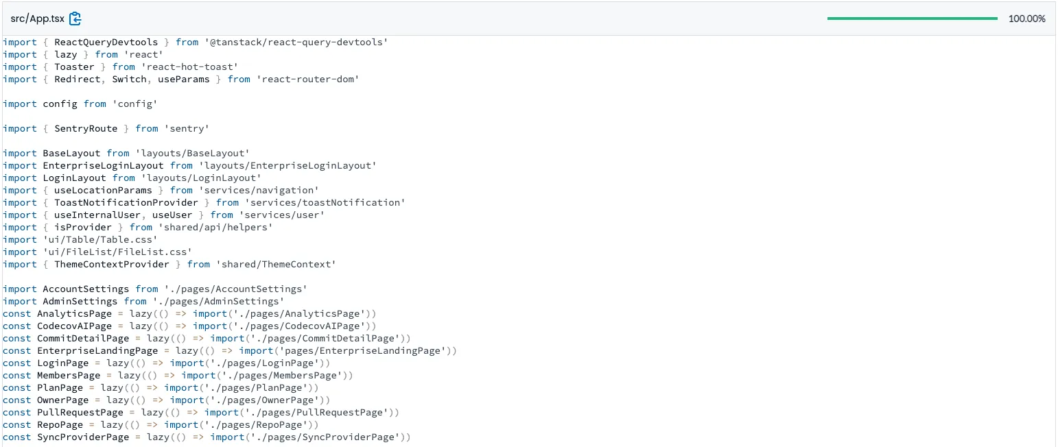 Styled code renderer utilizing virtualization