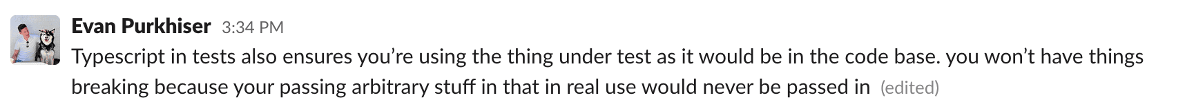 Slack conversation 2 about TypeScript in test files